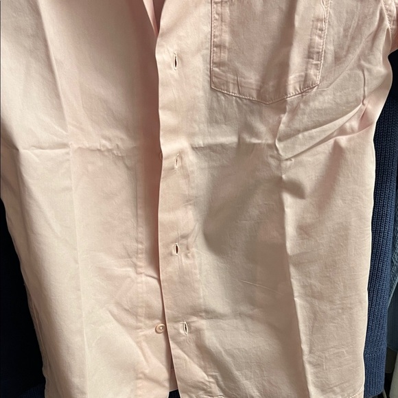 Service Works Men's Light Pink Casual Button Down Camp Shirt - Picture 5 of 6